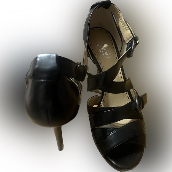 Coach sandals with heel - size 8 - Picture 4 of 5
